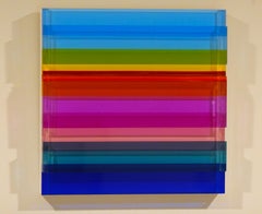 Blue Skies, Plexiglass, Wall Sculpture, Blues, Colorful, Dimensional, Unique