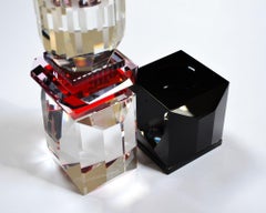 Nevada Crystal T-Light Holder, Hand-Sculpted Contemporary Crystal