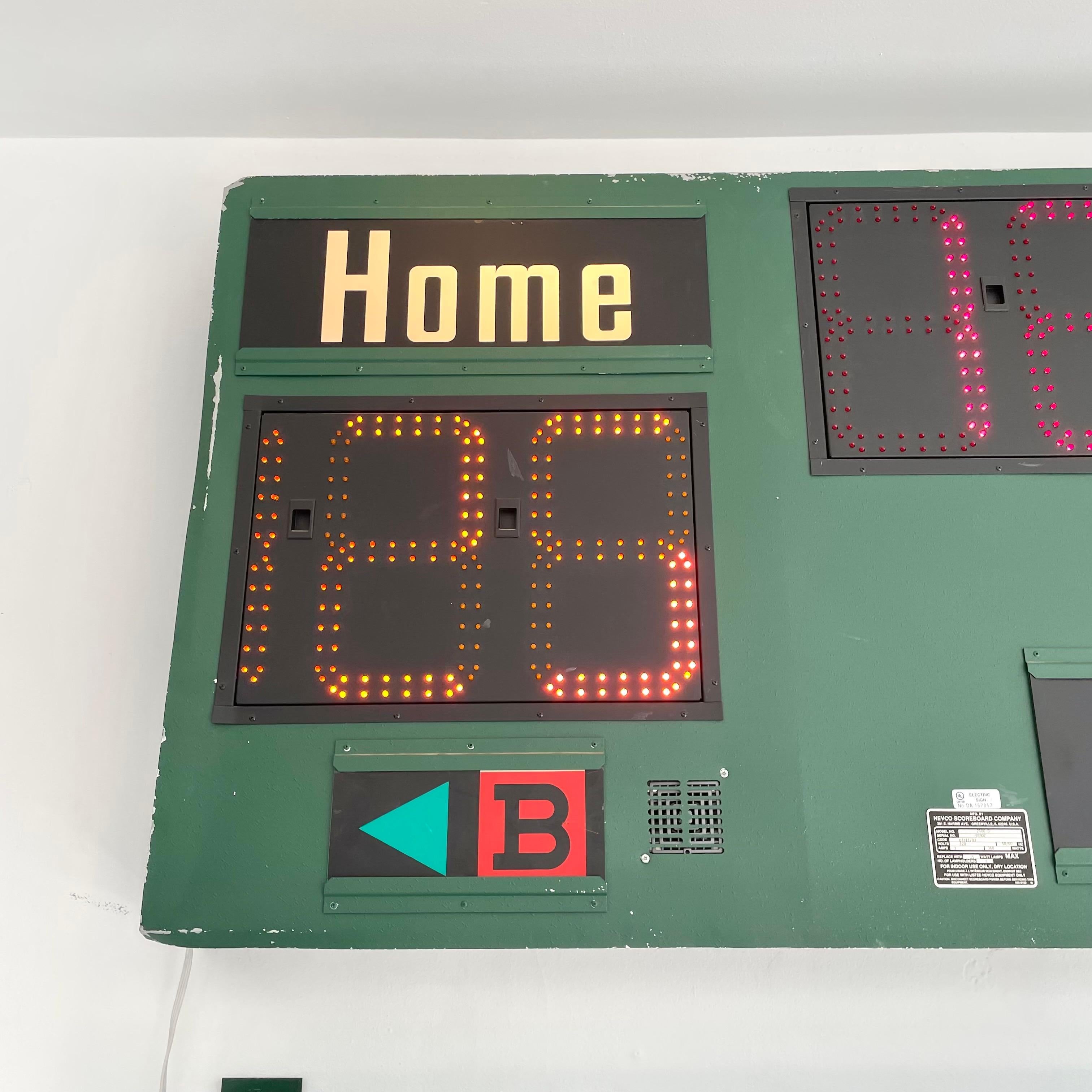 Nevco LED Basketball Scoreboard, 2000s USA For Sale 1