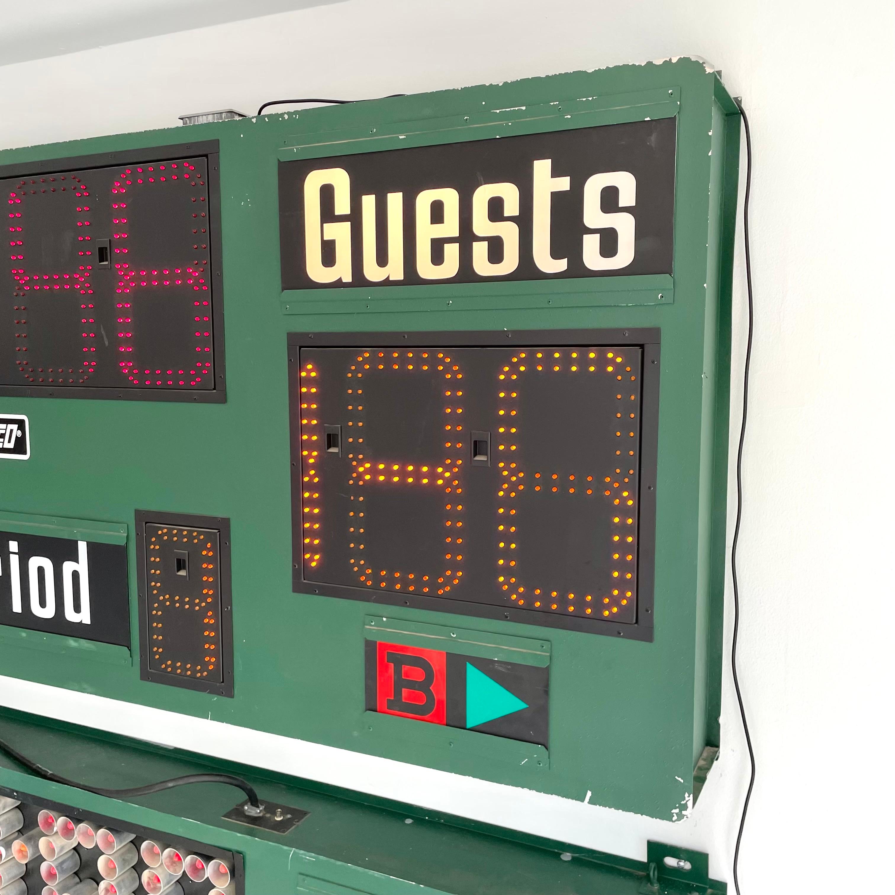 American Nevco LED Basketball Scoreboard, 2000s USA For Sale