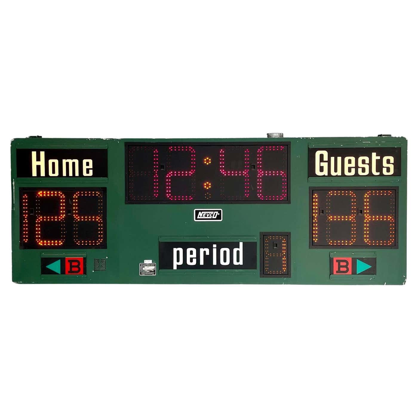 Nevco LED Basketball Scoreboard, 2000s USA at 1stDibs | old nevco ...