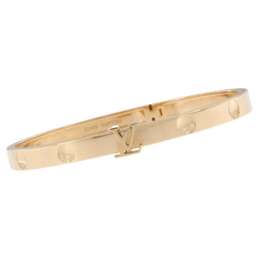 Louis Vuitton Empreinte Bracelet Silk Cord with 18K White Gold at 1stDibs