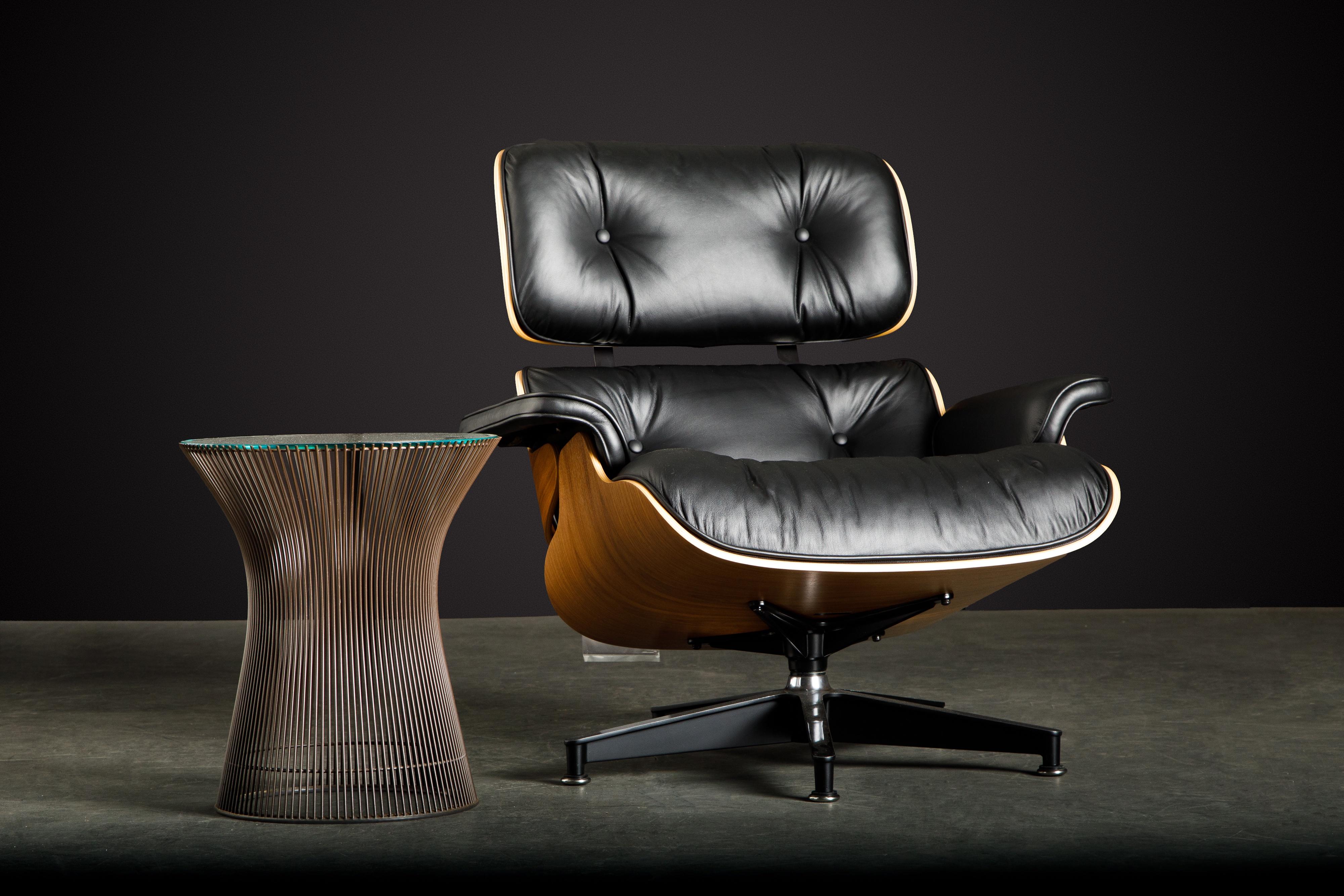 Never-Used Charles Eames Lounge Chair and Ottoman for Herman Miller, c. 1984 12