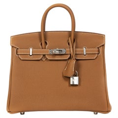 Never Used Hermes Birkin 25 Gold