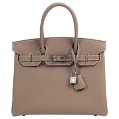 Never Used Hermès Birkin 30 Etoupe Togo PHW