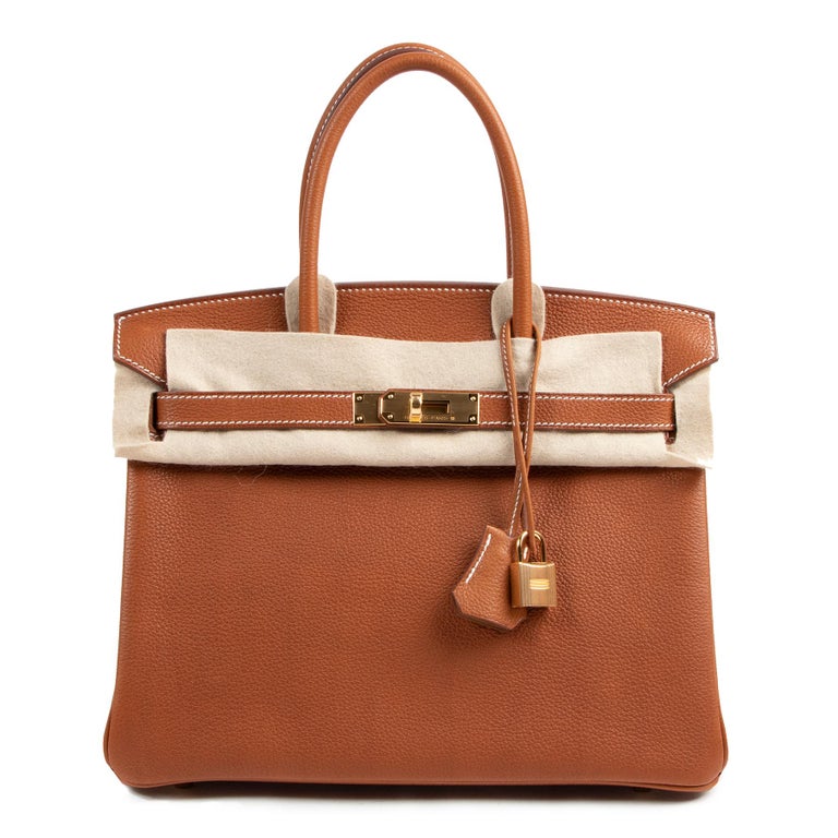 Never Used* Hermes Birkin 30 Fauve Barenia Faubourg GHW For Sale at 1stDibs