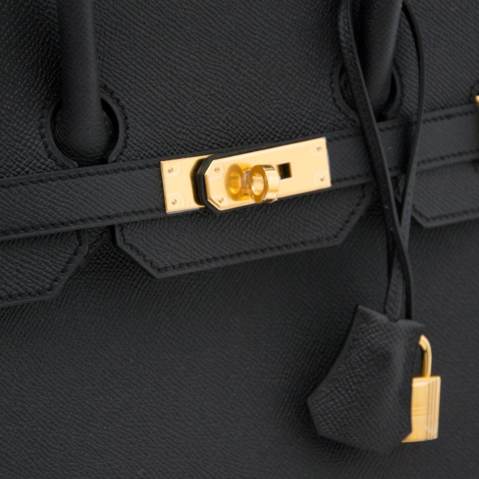 *NEVER USED* Hermès Birkin 35 Epsom Black GHW 3