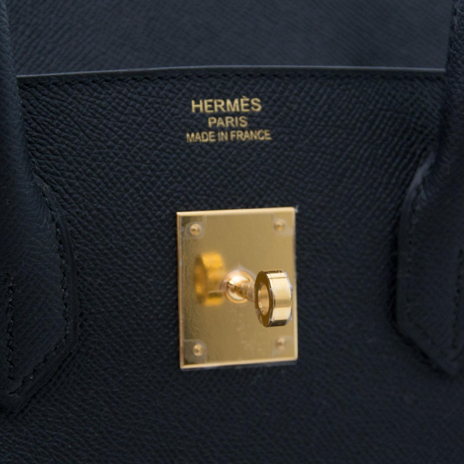 *NEVER USED* Hermès Birkin 35 Epsom Black GHW 4