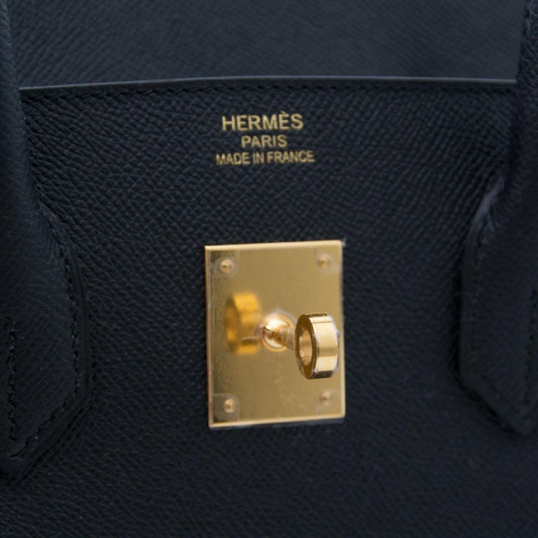 *NEVER USED* Hermès Birkin 35 Epsom Black GHW at 1stDibs
