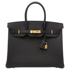 *NEVER USED* Hermès Birkin 35 Epsom Black GHW