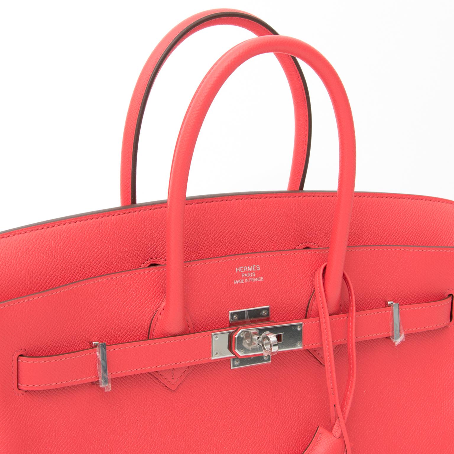  *Never Used* Hermès Birkin 35 Epsom Rose Jaipur PHW Pour femmes 