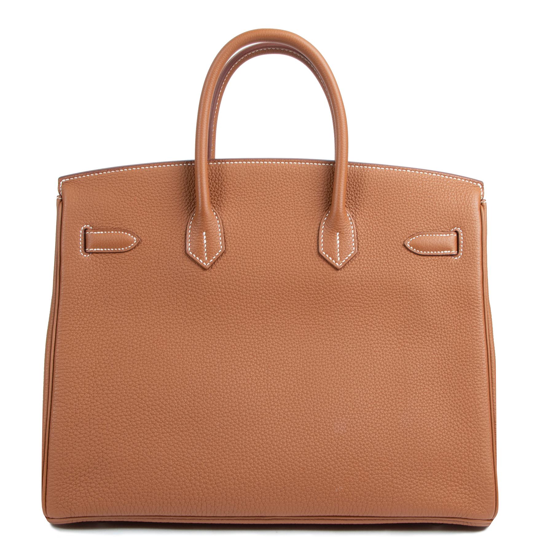 *Never Used* Hermes Birkin 35 Togo Gold PHW In New Condition For Sale In Antwerp, BE