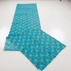 Never Used Roller Printed Cotton Panel, Made for Central Asian Markets Mid 20th