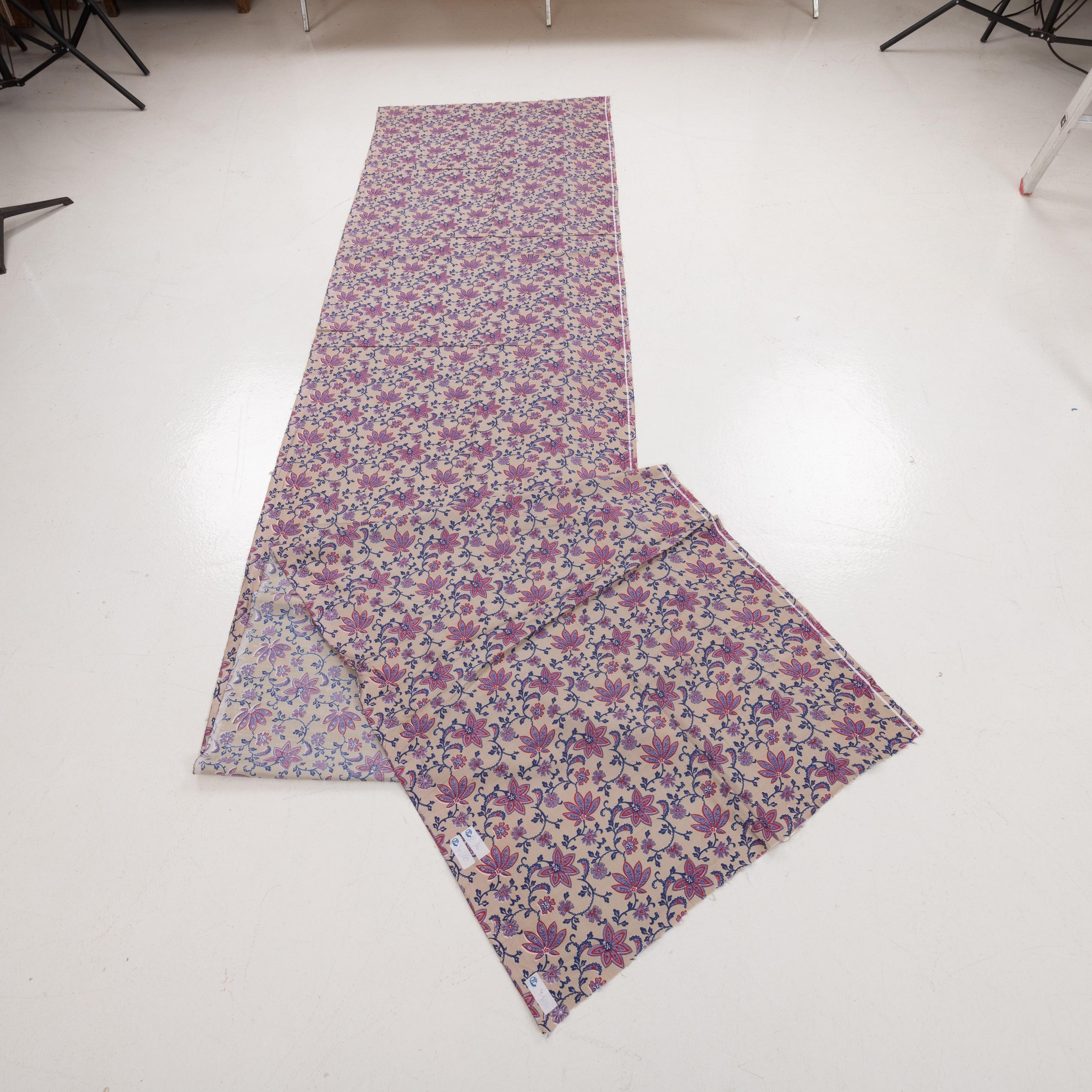 Les textiles russes imprimés au rouleau du milieu du XXe siècle occupaient une place à part sur le marché d'Asie centrale, incarnant une fusion vibrante de l'expression artistique et de la fonctionnalité utilitaire. Ces textiles se caractérisent par