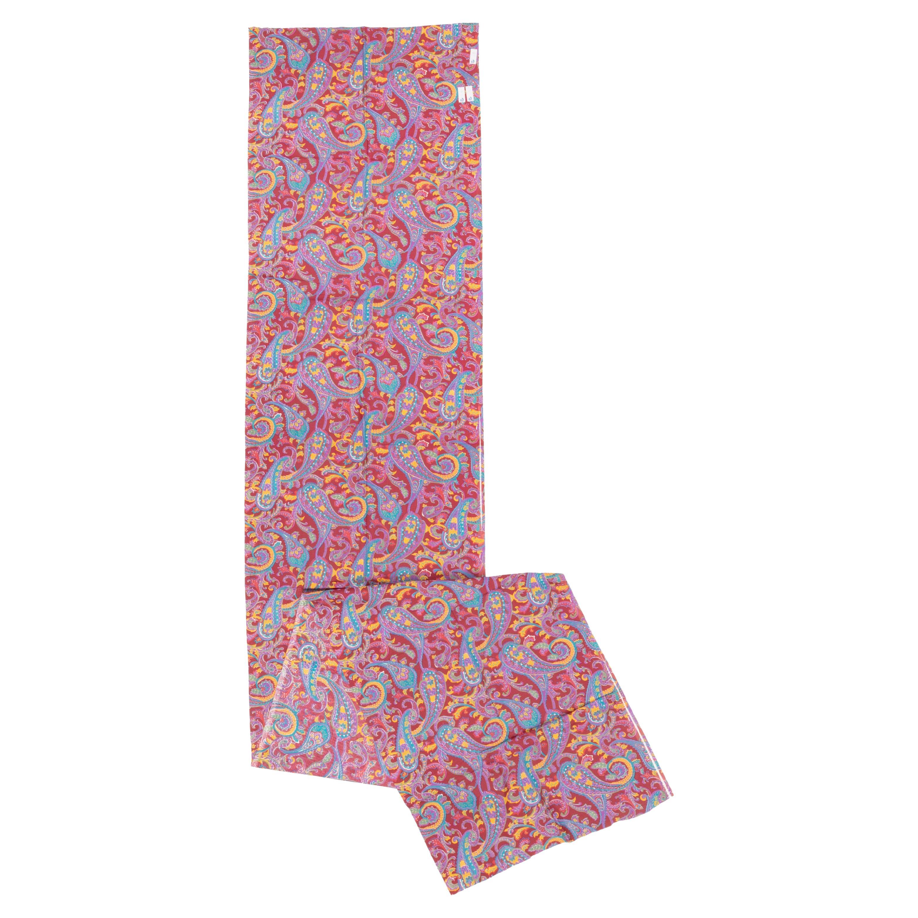 Never Used Roller Printed Cotton Panel, Made for Central Asian Markets  Mid 20th