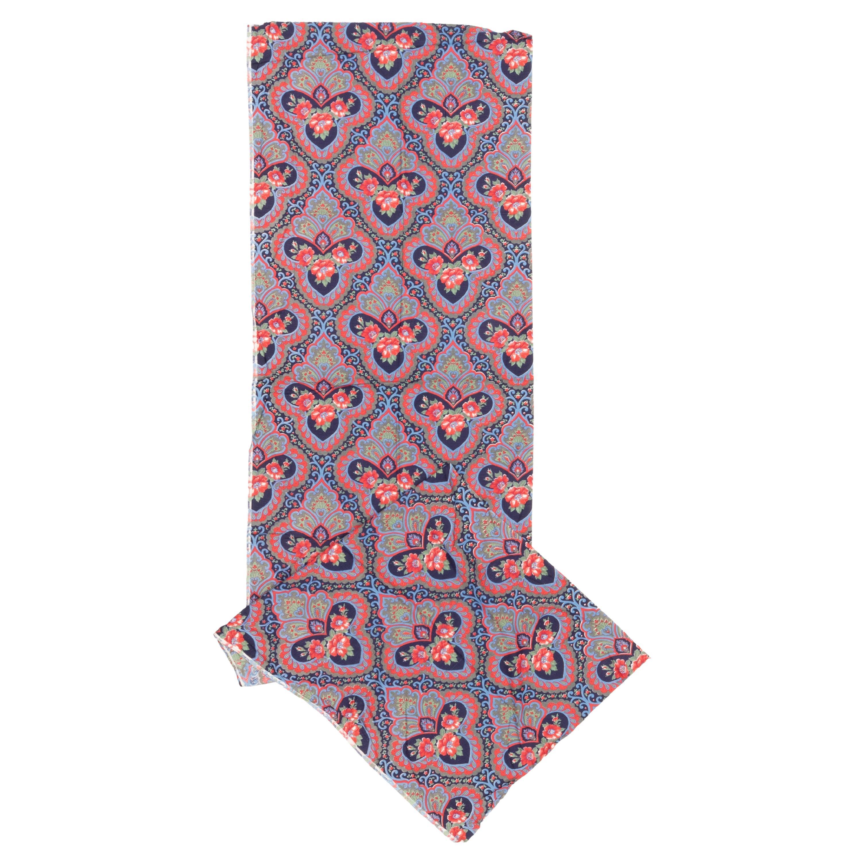 Never Used Roller Printed Cotton Panel, Made for Central Asian Markets  Mid 20th