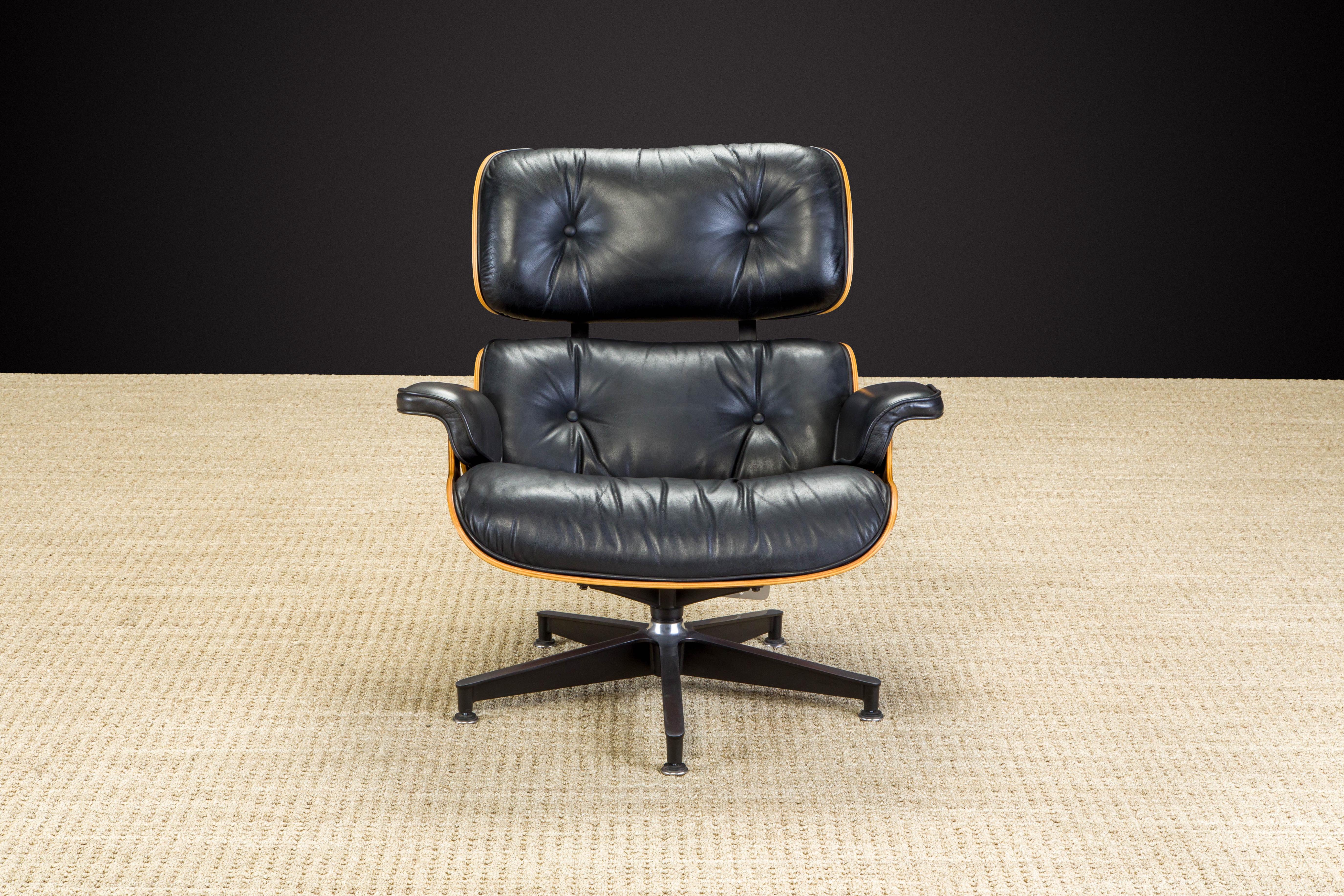 Never-Used Rosewood Eames #670 Lounge Chair for Herman Miller, c 1979, Signed 1