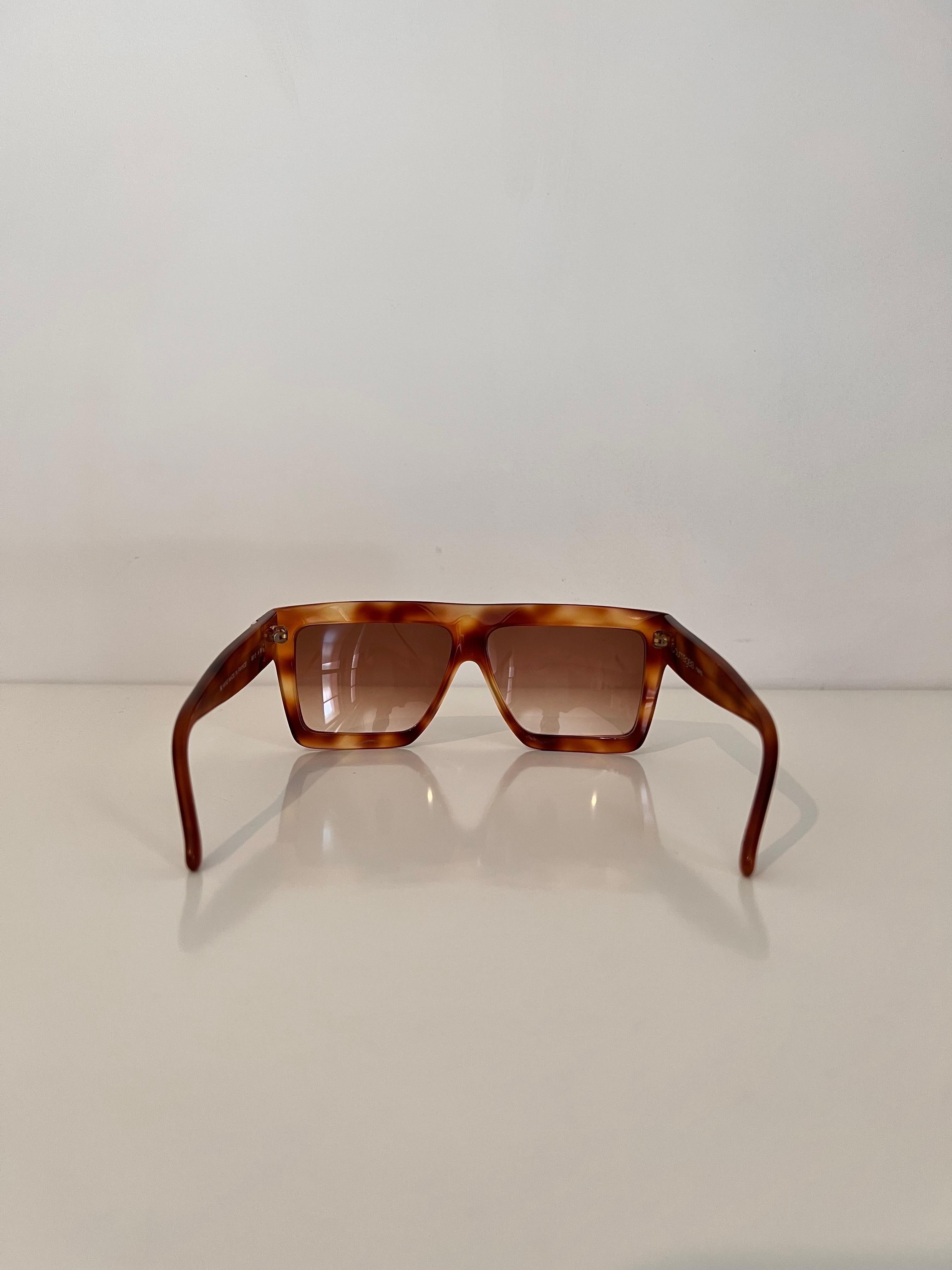 Never worn vintage 1980’s Andre Courrèges tortoiseshell pattern sunglasses  3