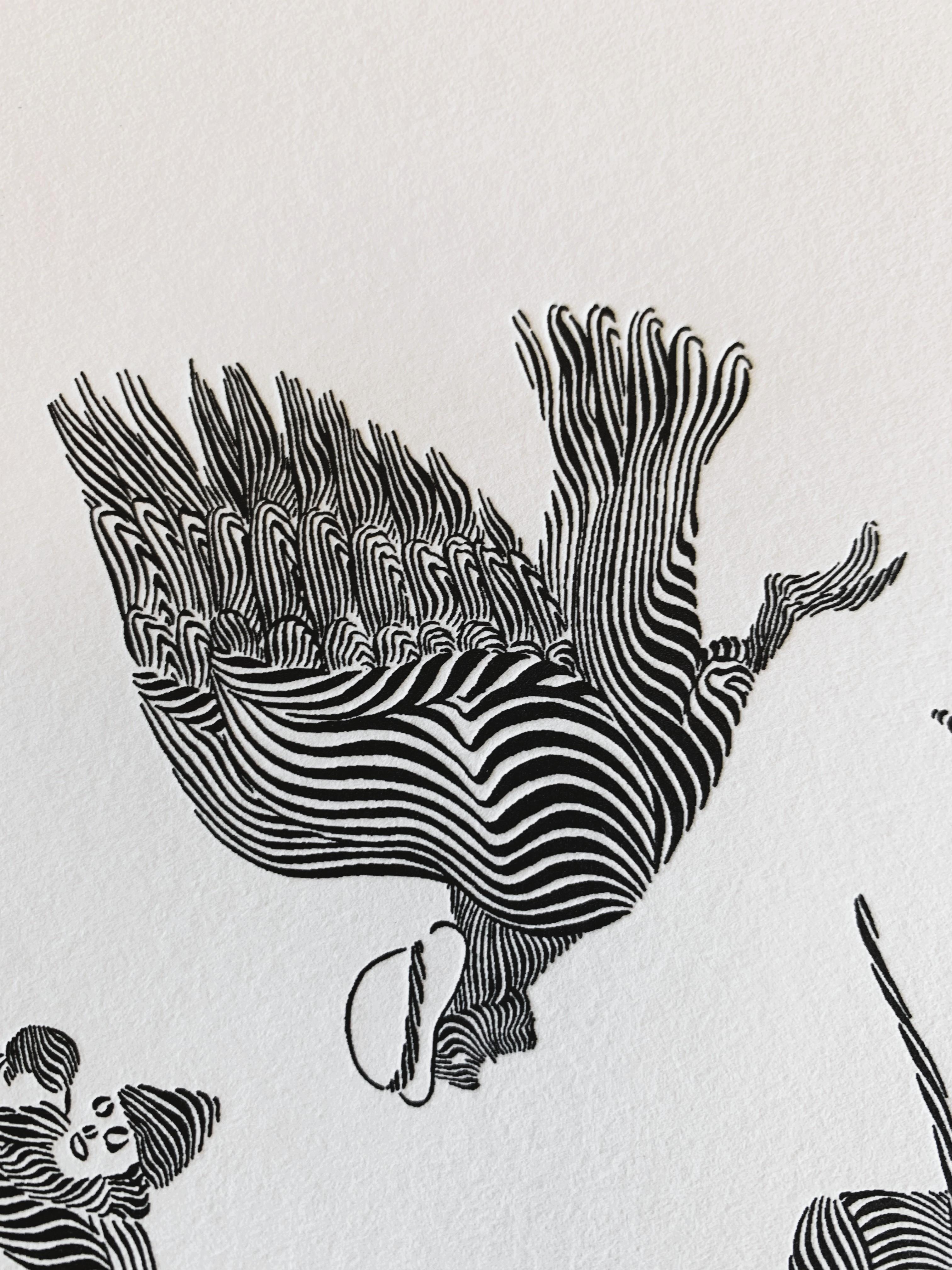 KALIYUGA Gold Screen Print + Black Letter Press Limited Edition Signed, Numbered For Sale 2