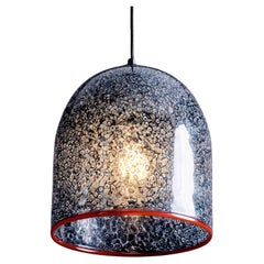 Neverino Murano Glas Pendelleuchte von Gae Aulenti für Vistosi Italien 1970er