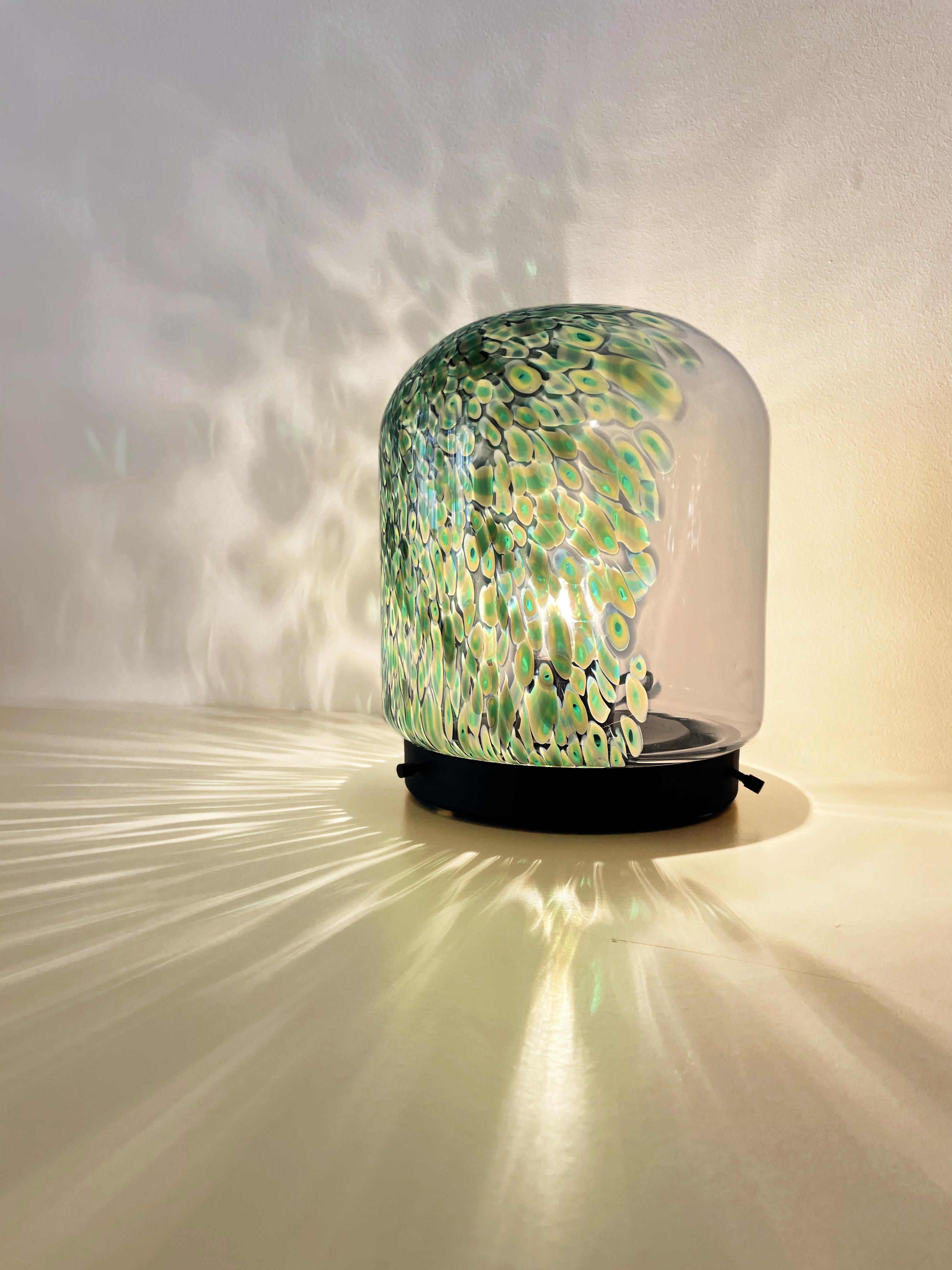 Murano Glass Neverino Table Lamp by Vistosi For Sale