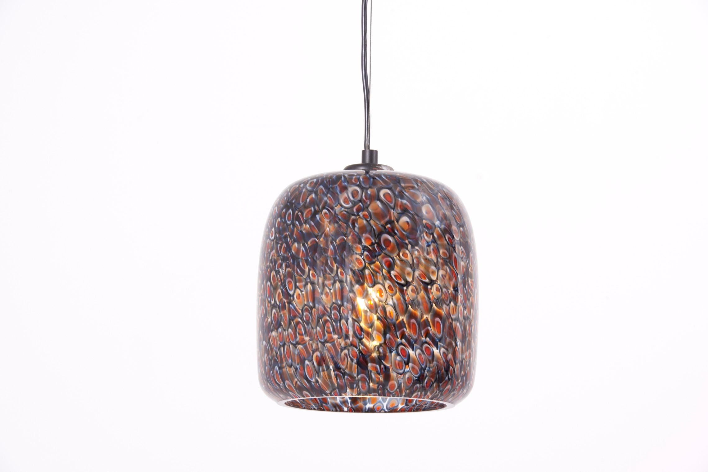 Late 20th Century Neverrino Glass Pendant Lamp by Gae Aulenti for Vistosi, Italy, 1970s