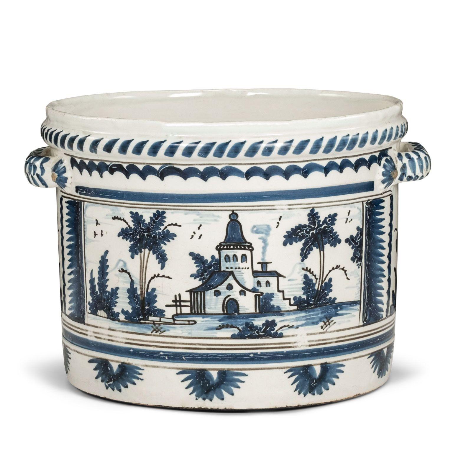 French Nevers Faience 'Pot a Oranger' For Sale