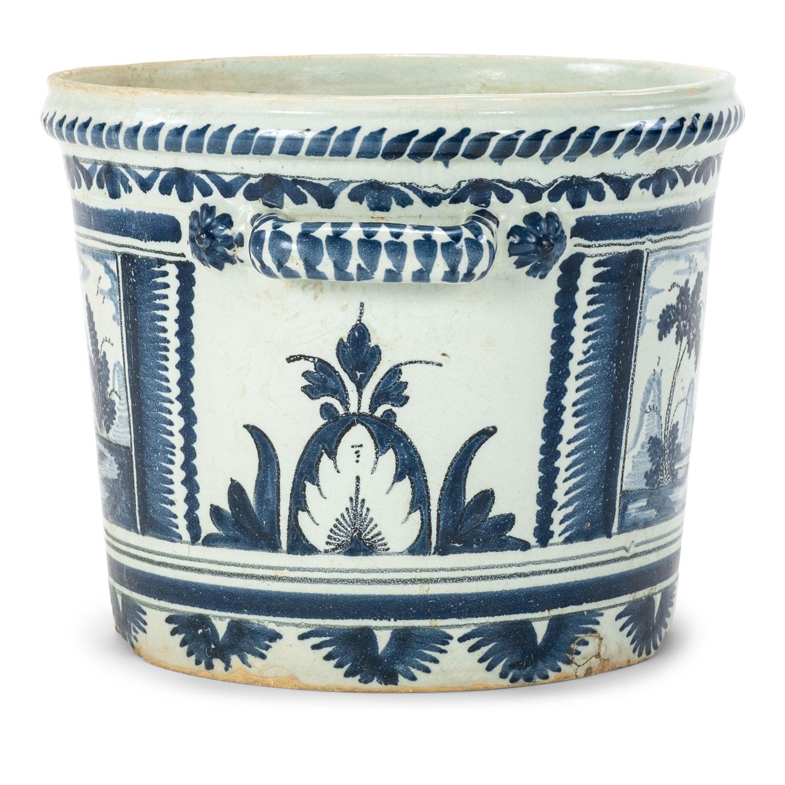 French Provincial Nevers Faience 'Pot a Oranger'