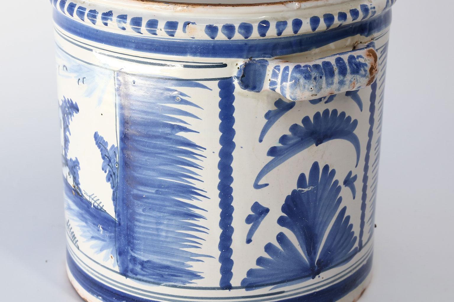 French Nevers Faience 'Pot a Oranger'