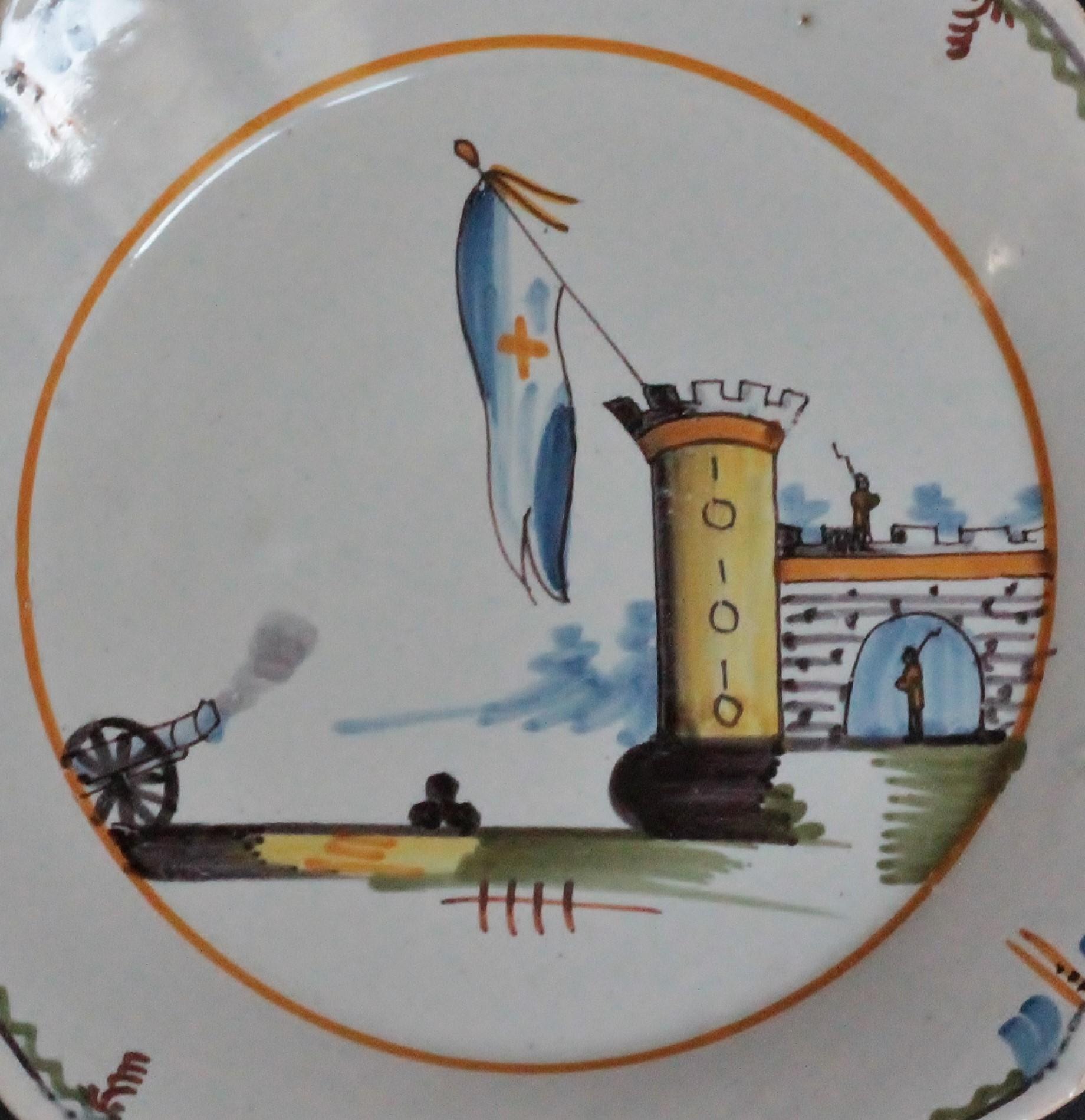 Louis XVI Nevers 'France' Faience Plate of Revolutionary Period, 18th Century For Sale
