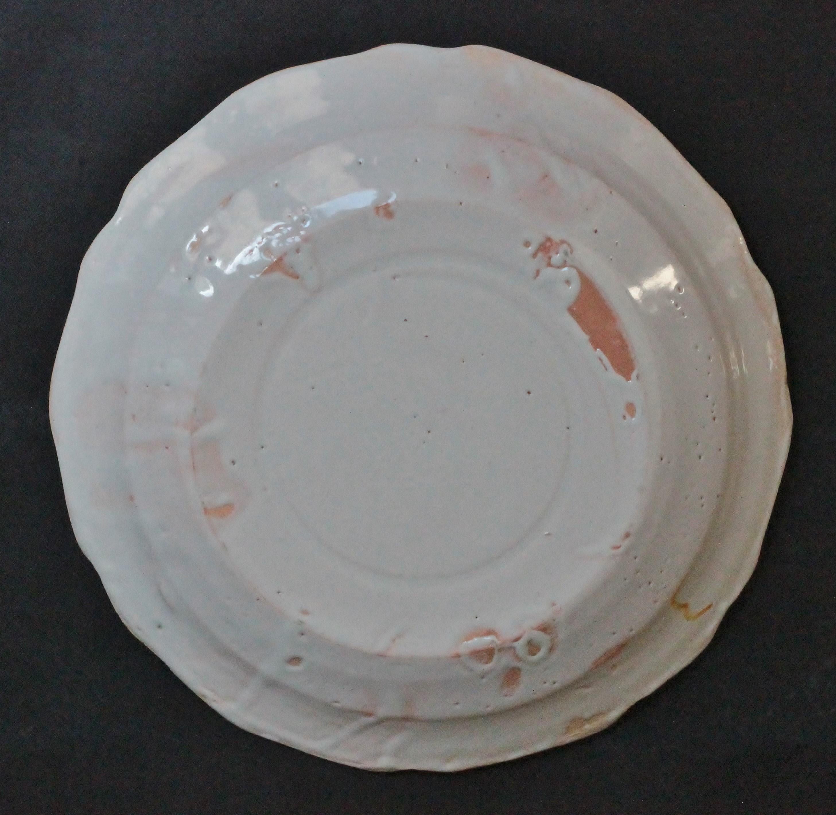 French Nevers 'France' Faience Plate with 