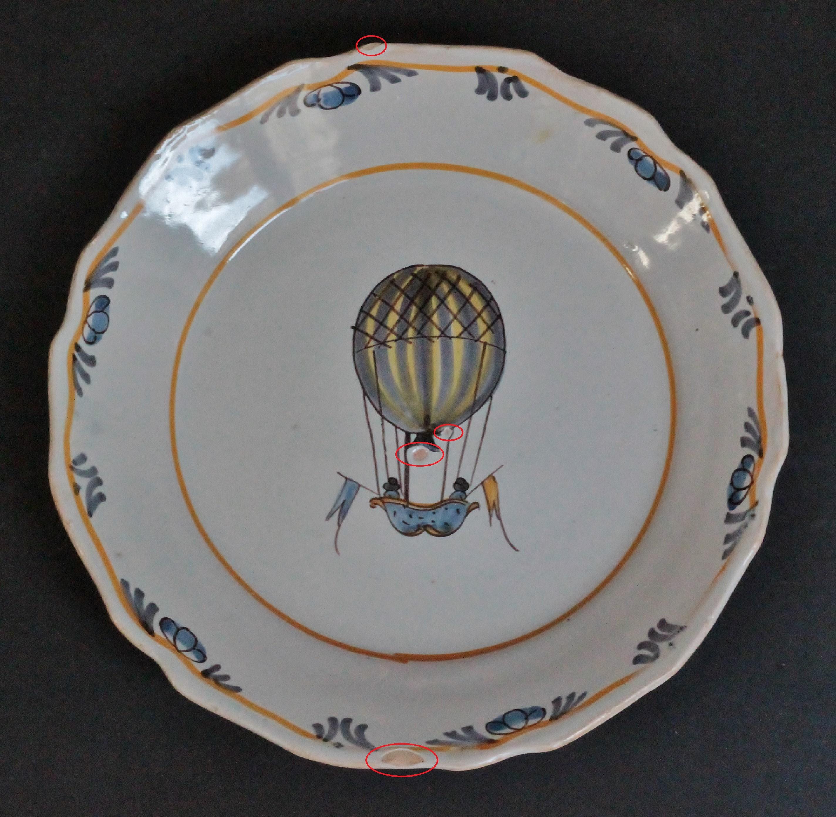 Nevers 'France' Faience Plate with 