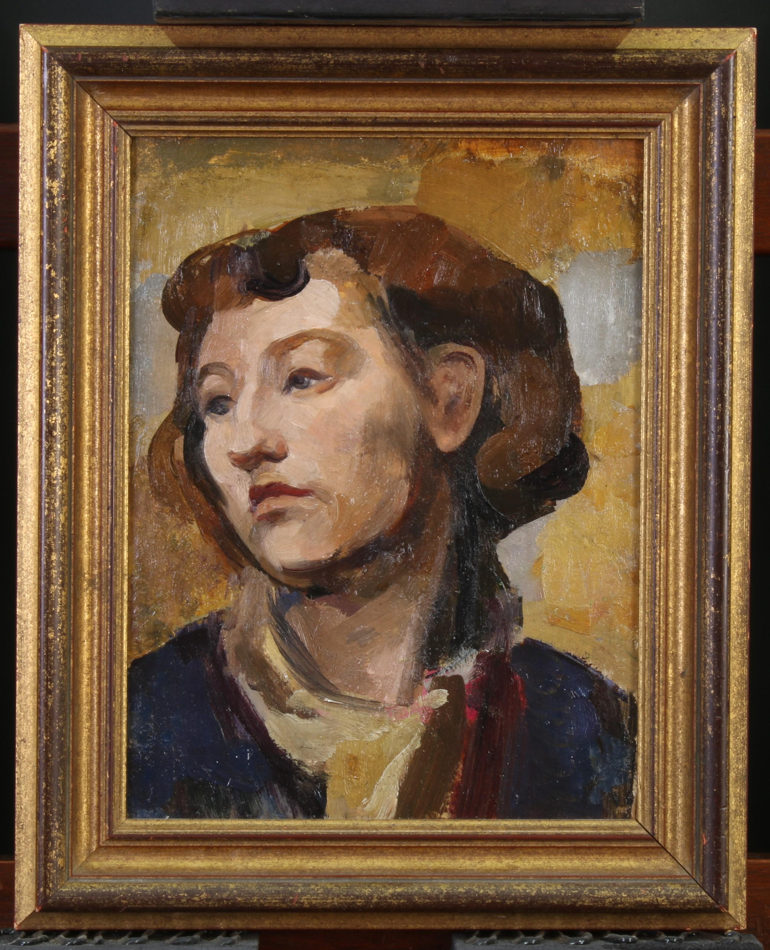 Neville Lewis Portrait Painting - Portrait of a young woman