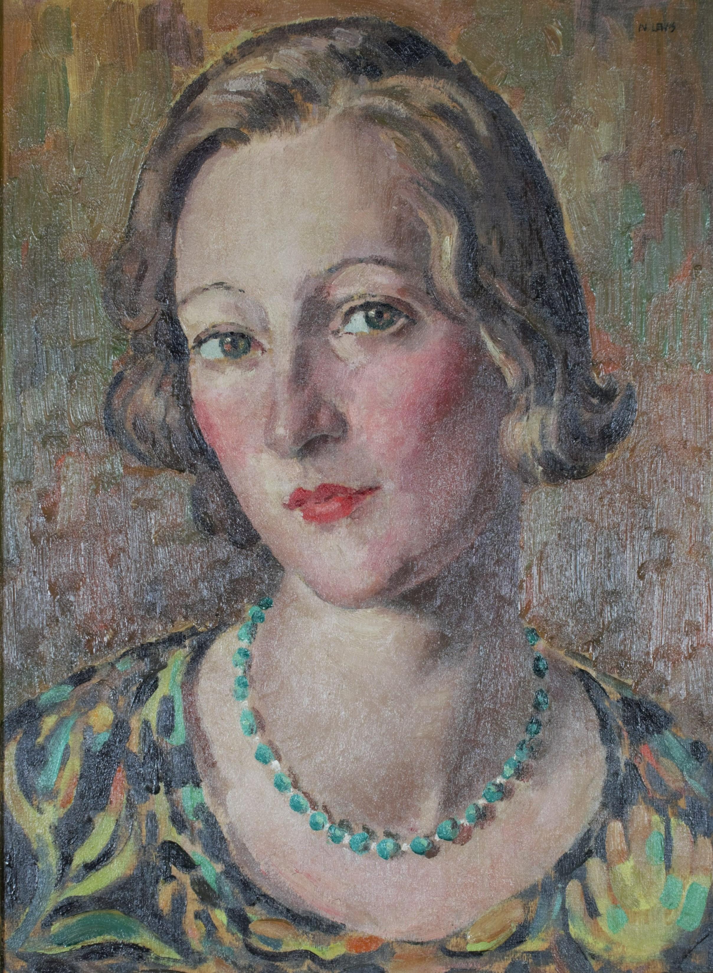 Portrait of Jean Young - Painting by Neville Lewis