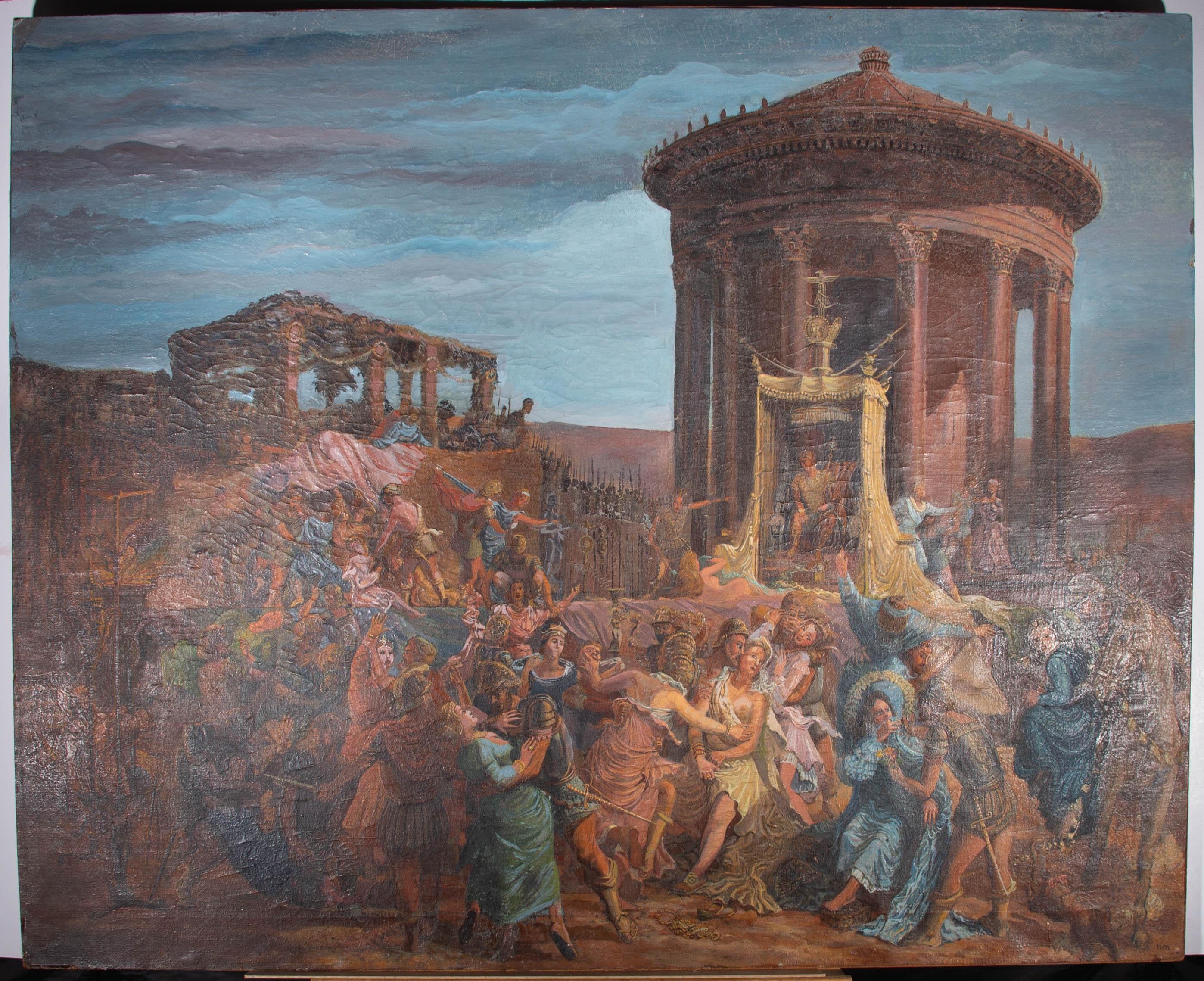 Neville Manns - 20th Century Oil, The Abduction of the Sabine Women For Sale 1