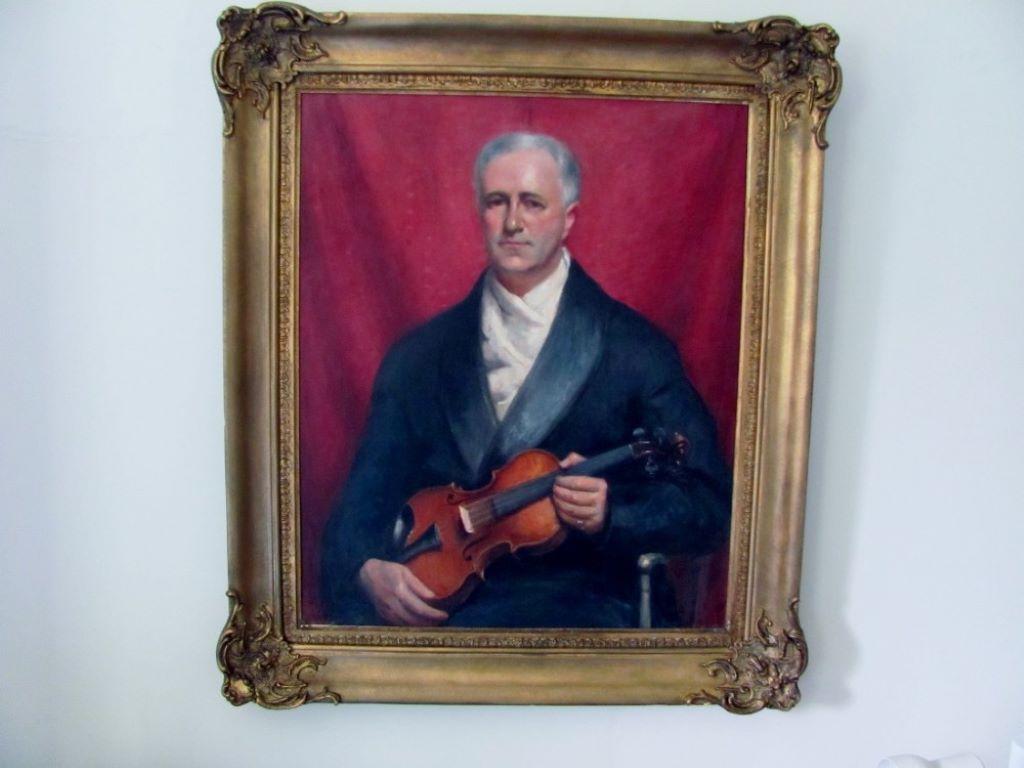 Porträt eines Violinspielers von Neville Stephen Lytton, von Claude Tryon