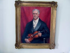 Portrait Of Violin Player By Neville Stephen Lytton, Of Claude Tryon