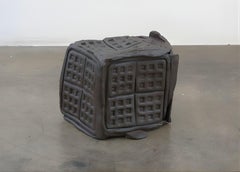 Waffle Cube - Sculpture, Ceramic, 2014