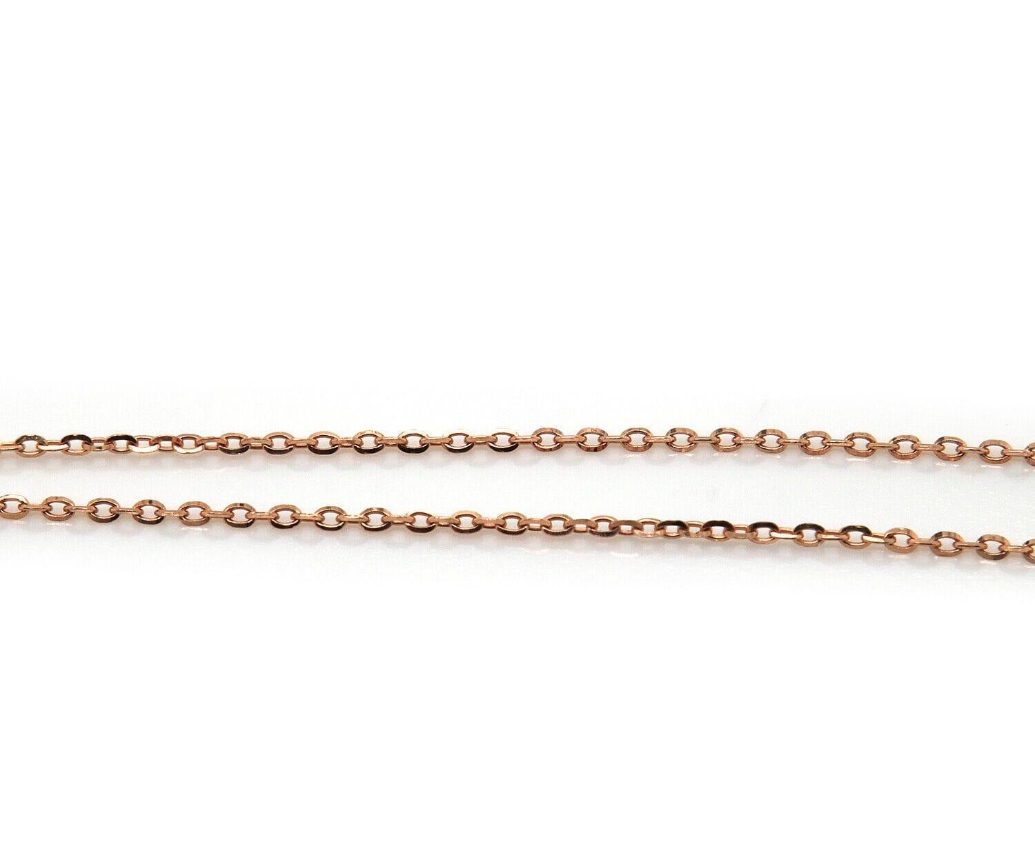 New 0.48ctw Diamond Teardrop Station Necklace in 14K Rose Gold In New Condition For Sale In Vienna, VA