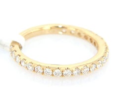 New 0.70ctw Diamond Wedding Band Ring in 14K Yellow Gold