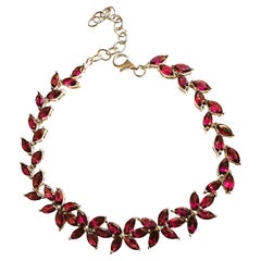 Nueva Pulsera Flor de Plata de Ley 925 con Granate Rodolita de Mozambique de 10,2 Quilates