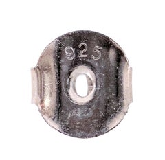 Nueva Esmeralda de 1,42 quilates y zafiro talla diamante Pendiente de oro blanco de 14k PL de ley