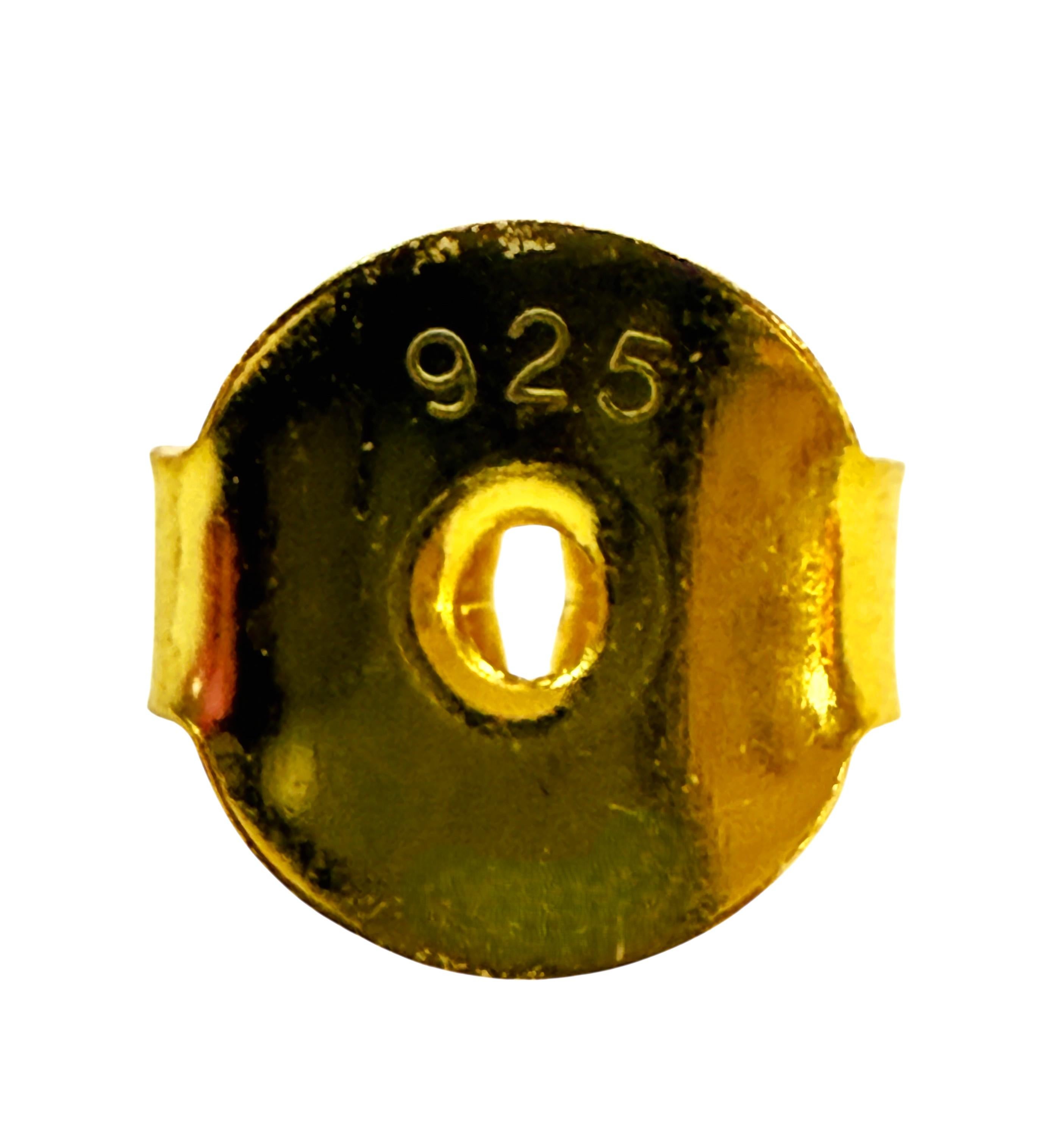 Nuevo 14.70 Ct Zafiro Rojo Puesta de Sol Corte Diamante Engastado Corona Pendientes de Esterlina en Nuevo Estado en Eagan, MN