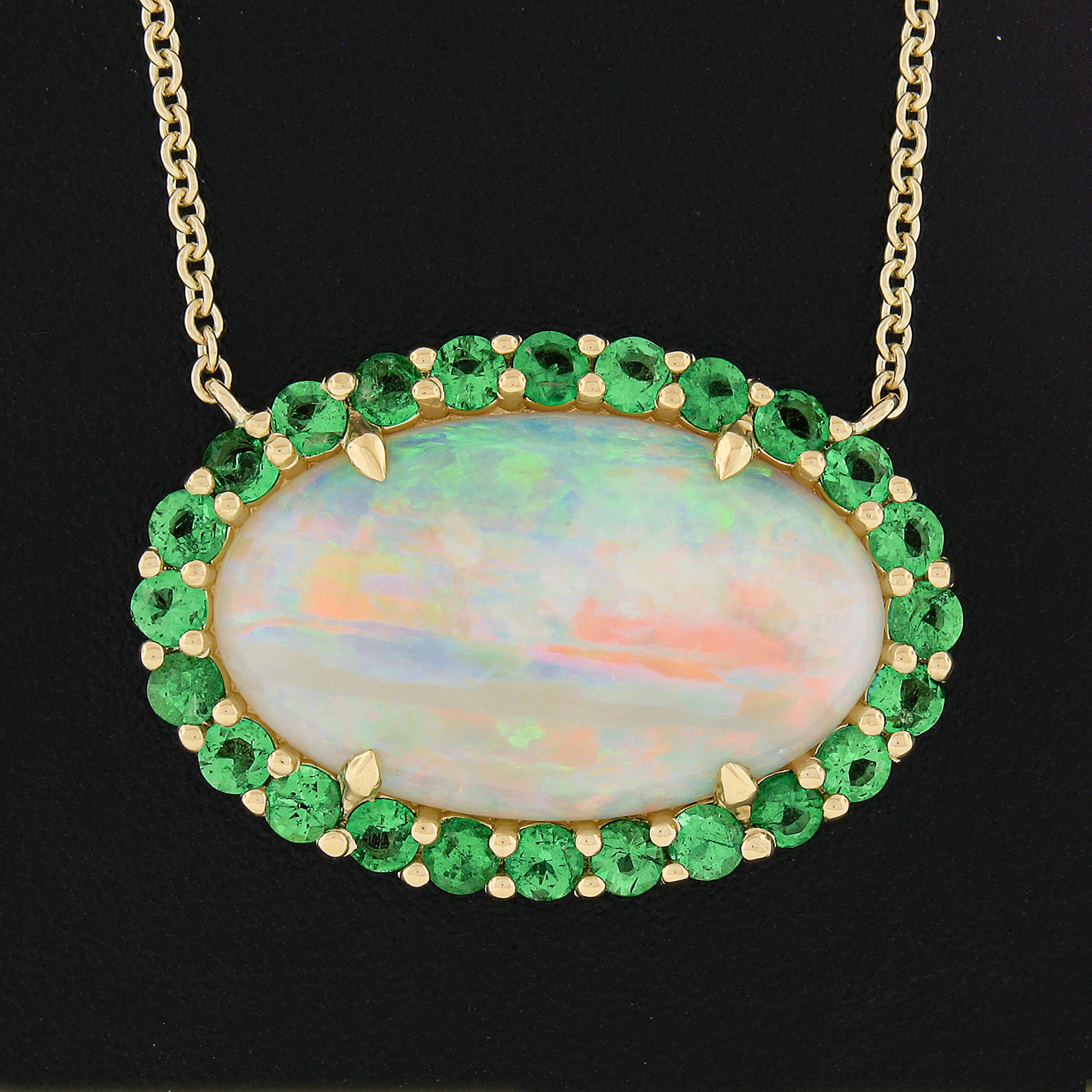 opal and emerald necklace