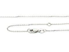 New 14k Two Tone Gold 0.17ct Sapphire & Diamond Evil Eye Slide Pendant Necklace