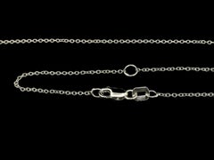 New 14k White Gold 0.68ct Round Diamond Solitaire Pendant Adjustable Necklace