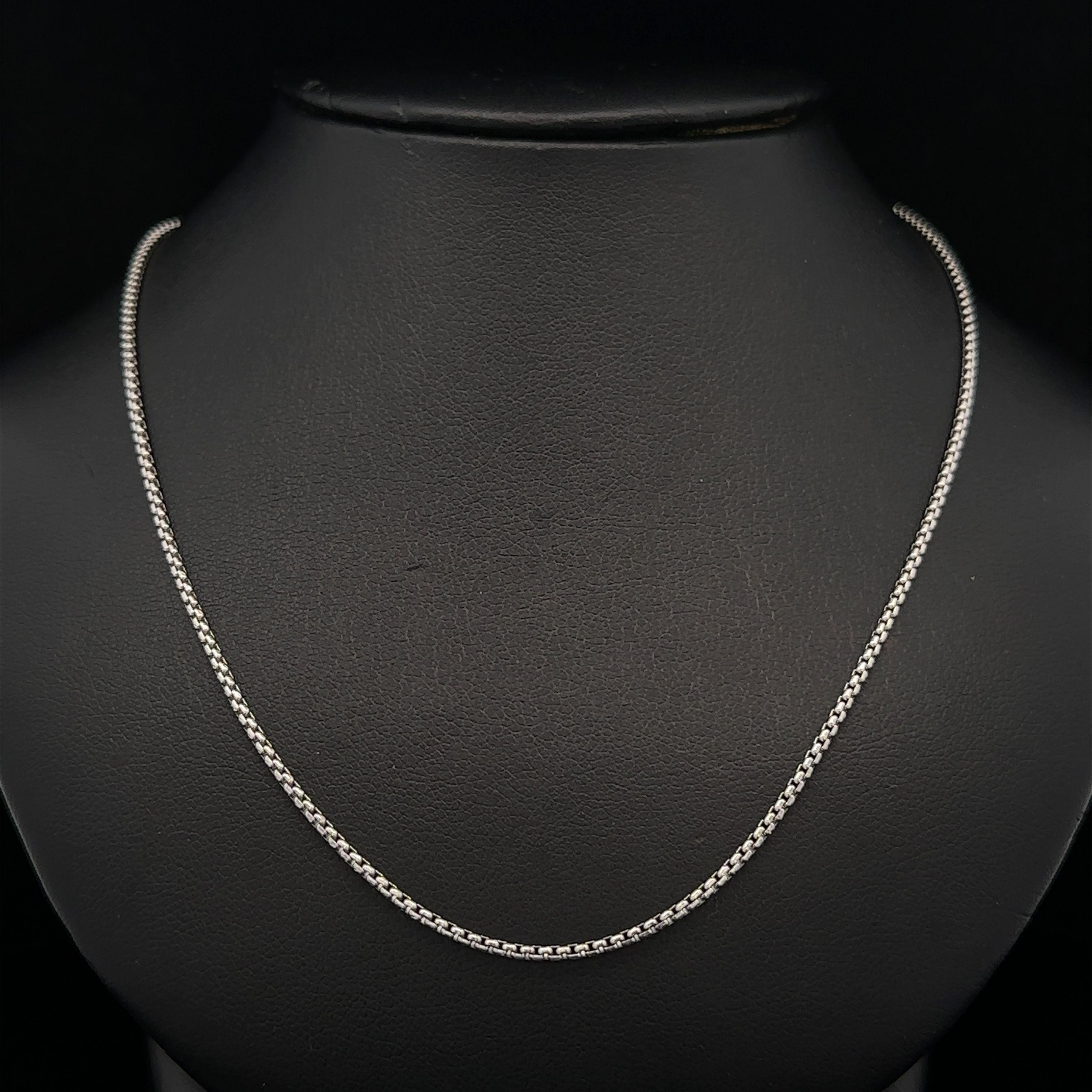 New 14k White Gold 22