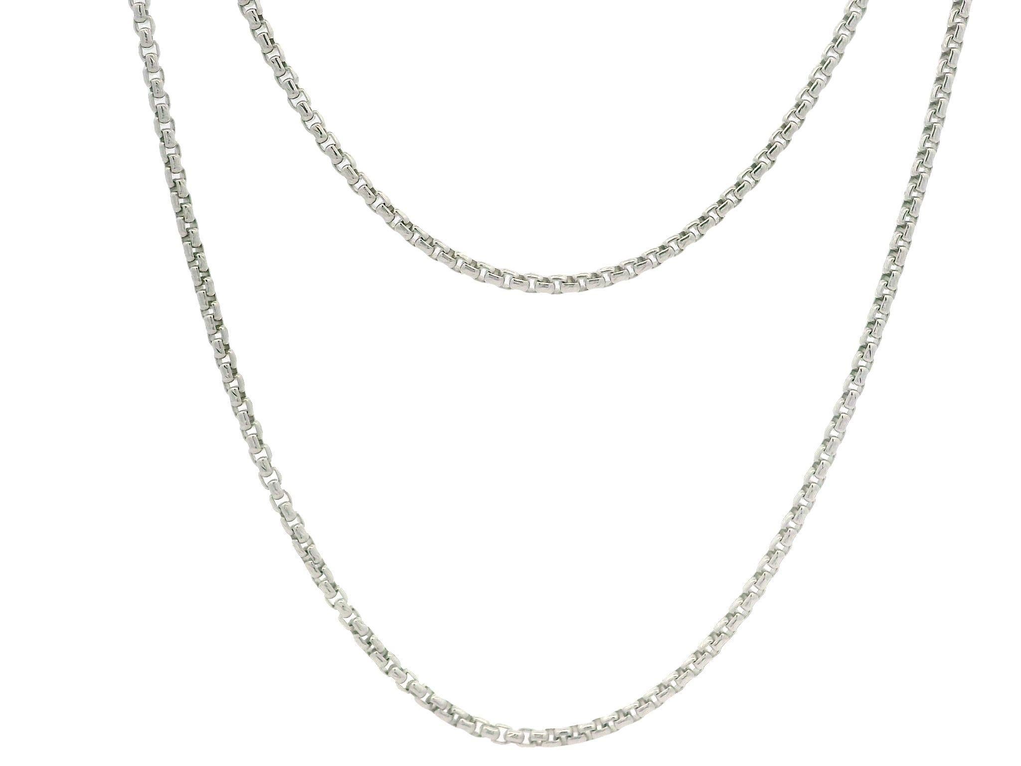 New 14k White Gold 22