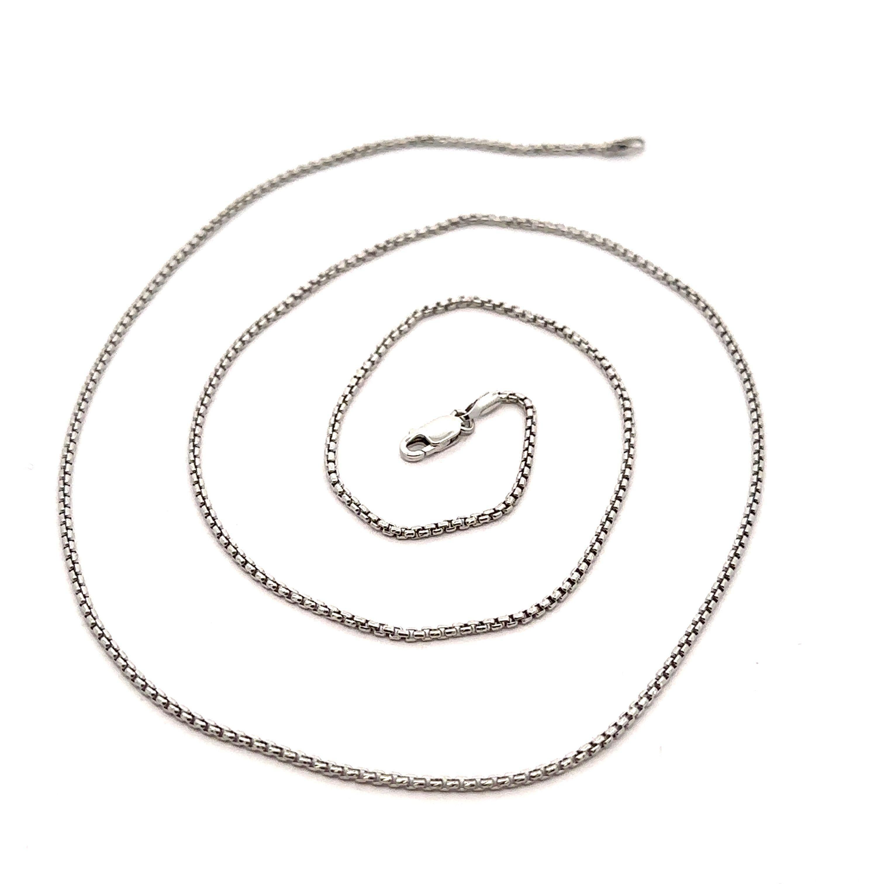 New 14k White Gold 22
