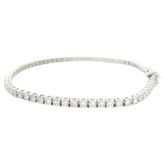 Neu 14k Weißgold 2,60ctw Diamant Classic Line Tennisarmband mit klassischer Linie